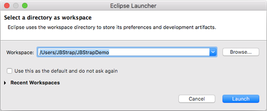 Eclipse workspace