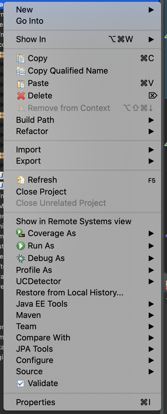 Eclipse project settings 1